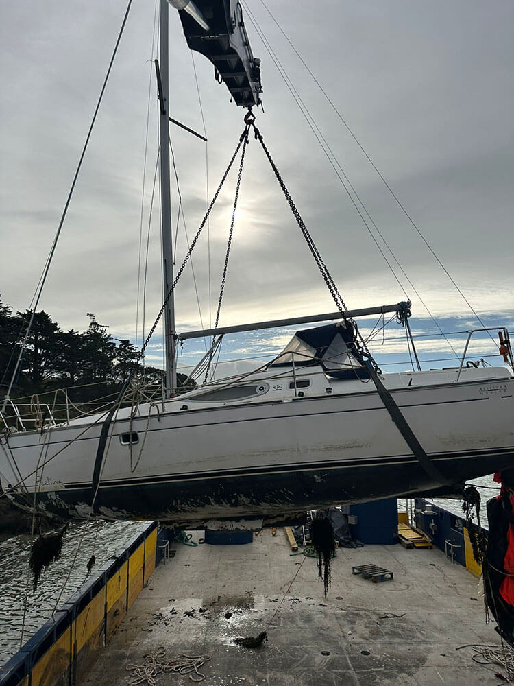 Changement de câble sous-marin